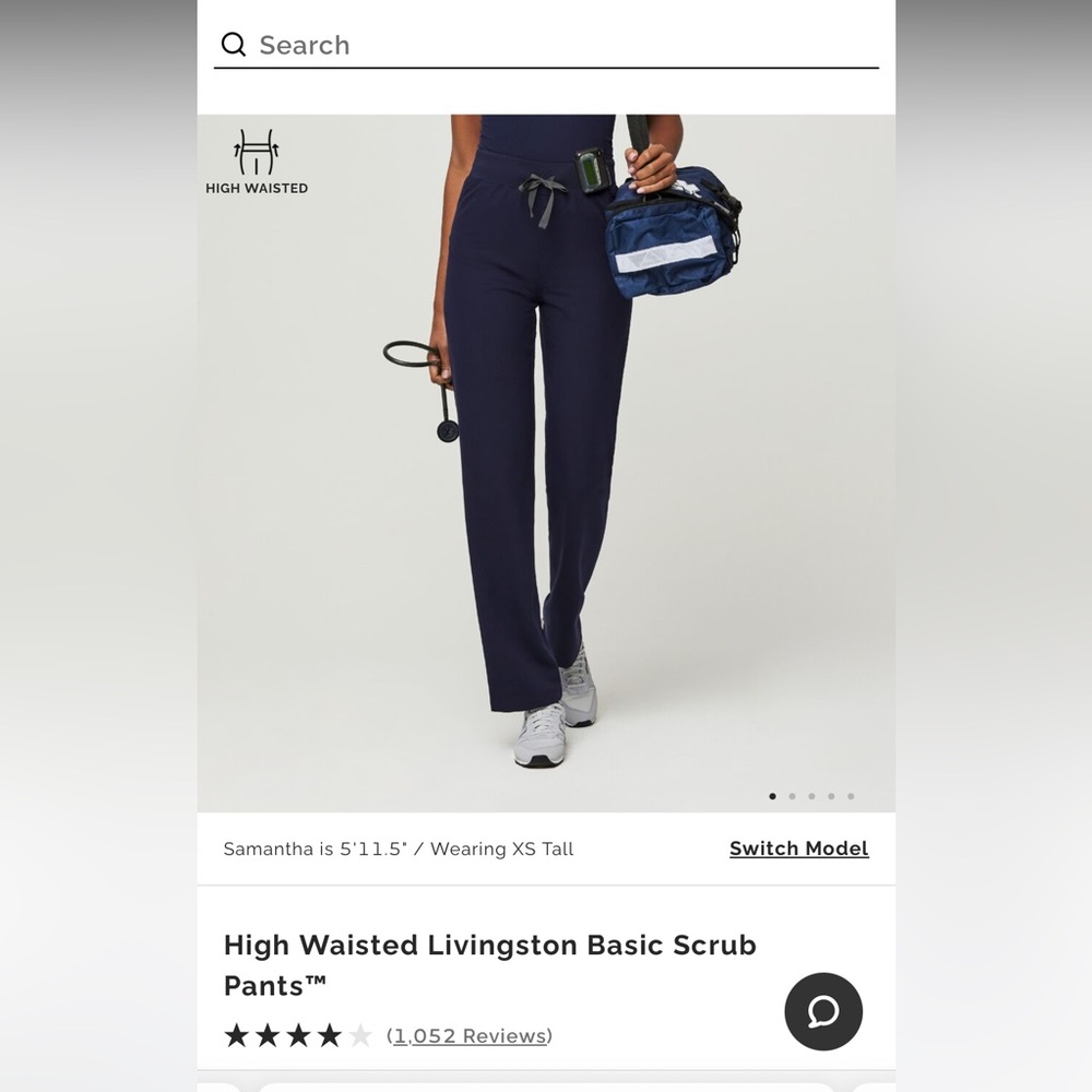 FIGS High Waisted Livingston Scrub Pants